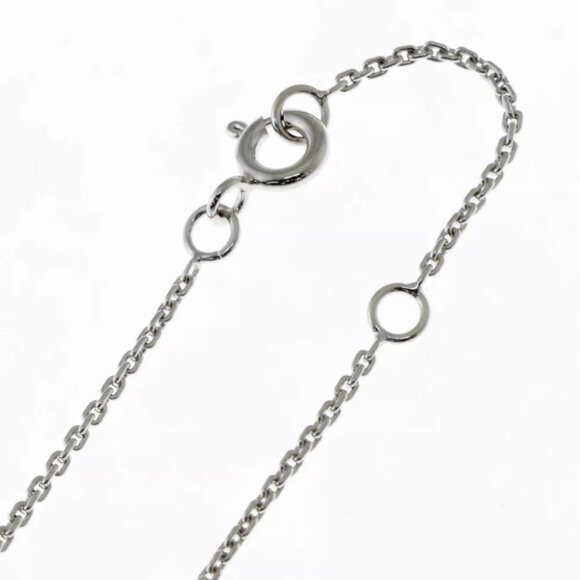 LOUIS VUITTON Necklace Q93806 K18 white gold diamond Pandantif LV Vault One use - Picture 5 of 8